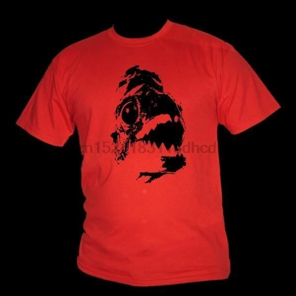 Пиранья челюсти убийца рыбы речной Монстр легенда Женская футболка|Мужские