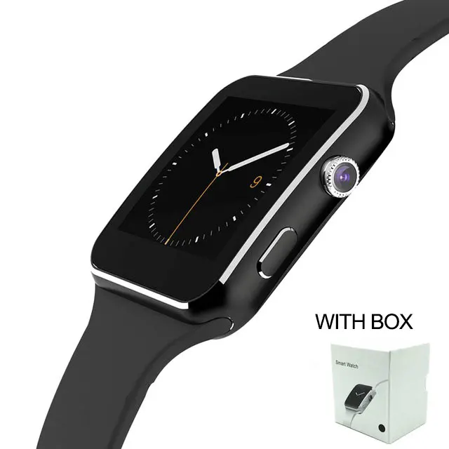 Black-Box Bluetooth Смарт часы для мужчин и женщин часы с камерой сенсорный экран Поддержка SIM TF карта Bluetooth Smartwatch для IOS Android - Цвет: Black-Box