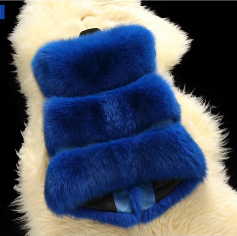 

Fashion Fur Vests Coat Luxury Faux Fox Warm Women Clothes Winter Furs Lady Sleeveless Outerwear Jacket Gilet Veste Plus Size