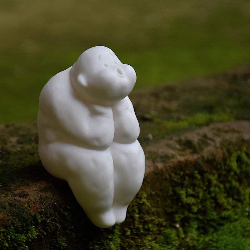 

Creative Simple Figurine Handmade Ceramic Art Desk Living Room Figurines Gift Box Adornos Para Casa Decoration Crafts DI50BJ