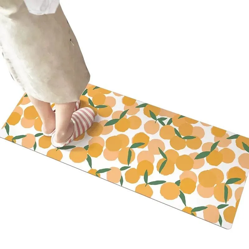 Противоскользящий кухонный коврик из ПВХ кожи коврики современные ковры для