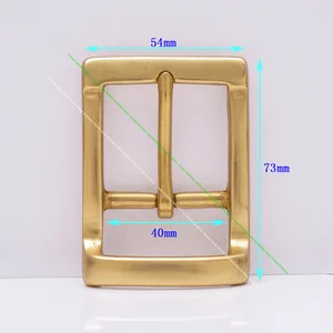 Штифт для фурнитуры из цельной латуни западное Родео, центральная планка для талии фурнитура для пряжки на ремень, сменный ремешок 40 мм