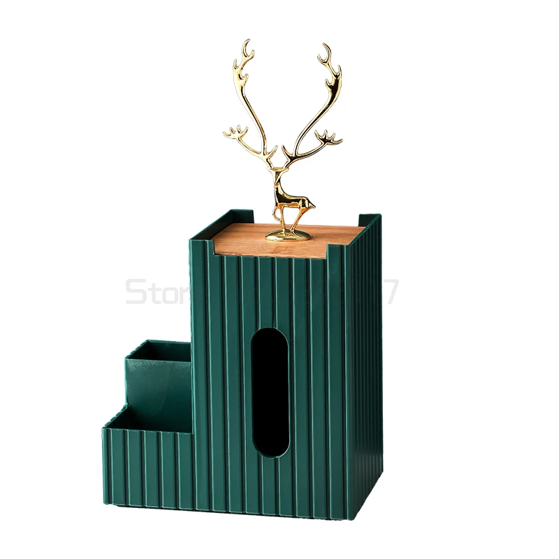 

Paper towel box living room household bedroom decoration tea table remote control storage box multifunctional drawer
