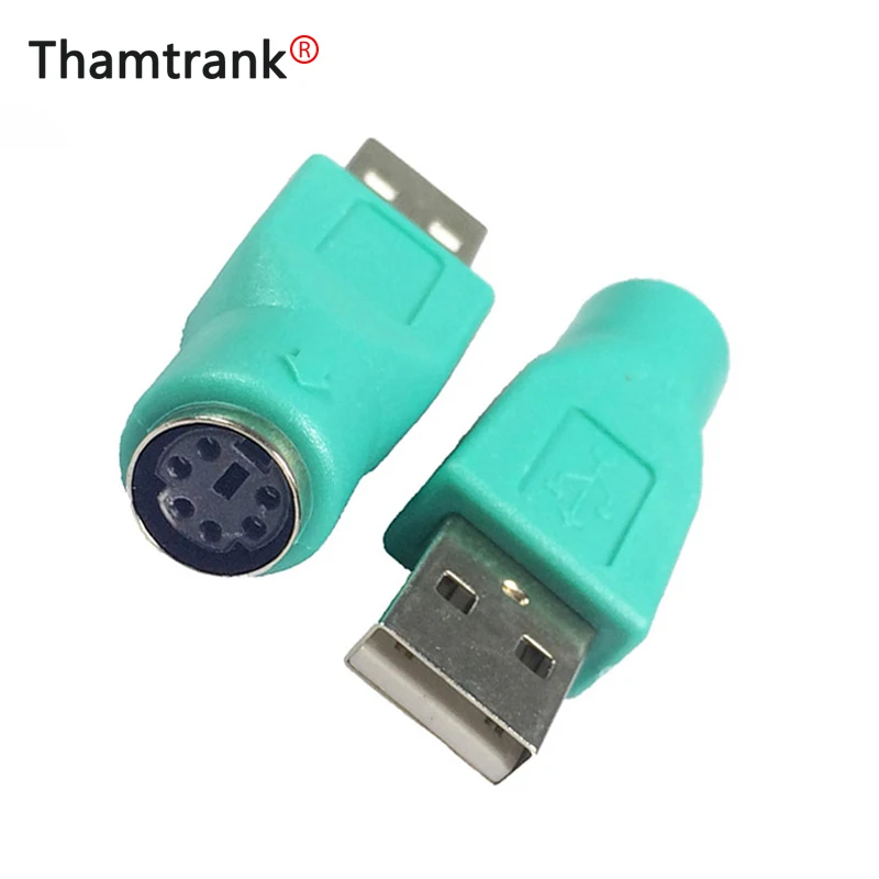 10 шт./лот USB 2.0 A Тип штекер на 6 контактов Mini DIN Jack PS2 Розетка конвертер для