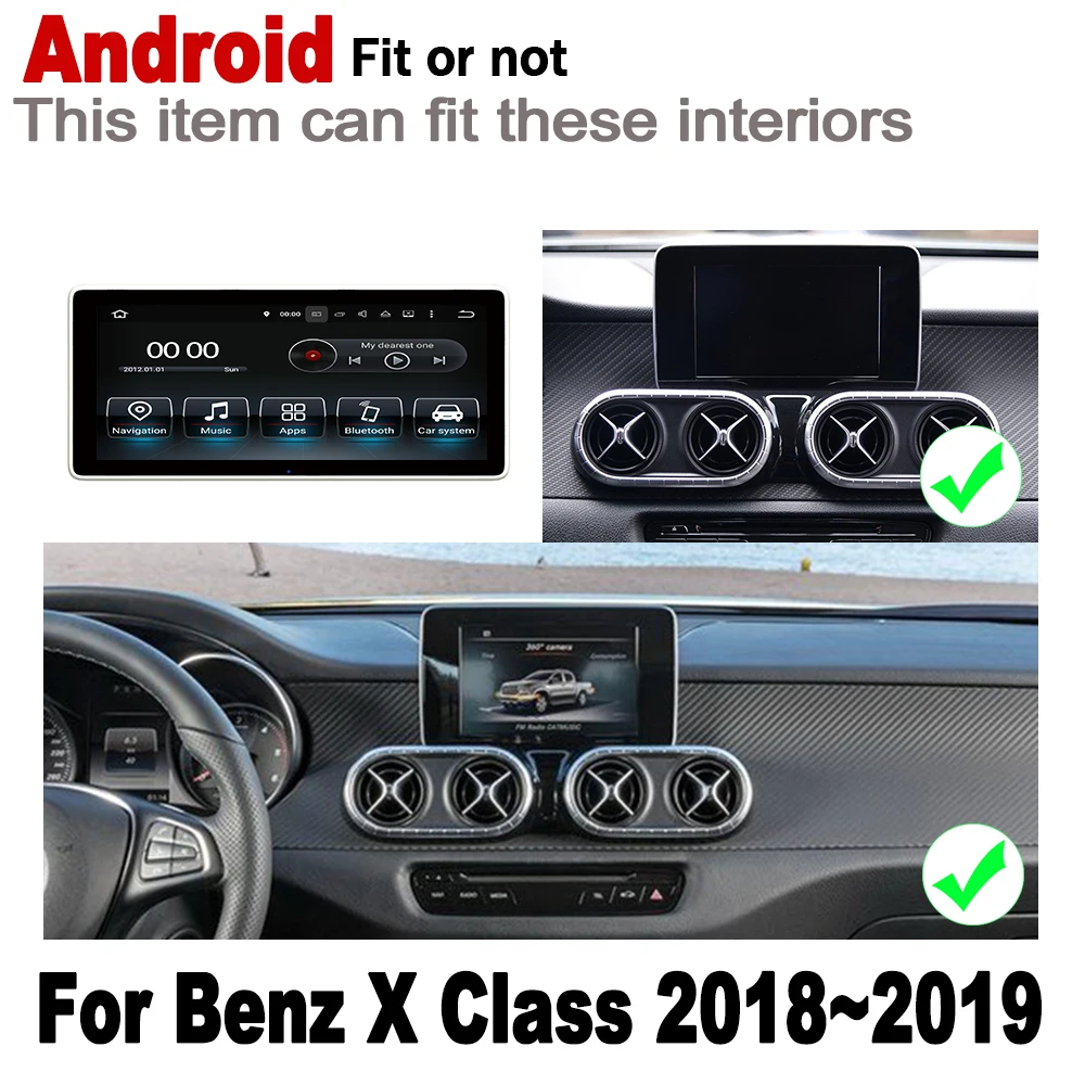 Автомобильный плеер для Mercedes Benz X Class 2018 2019 NTG Android оригинальный стиль 2 Din HD экран