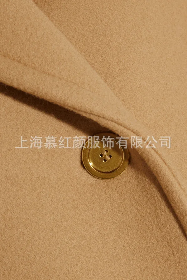 Винтажное однотонное женское длинное зимнее шерстяное пальто с широкой талией