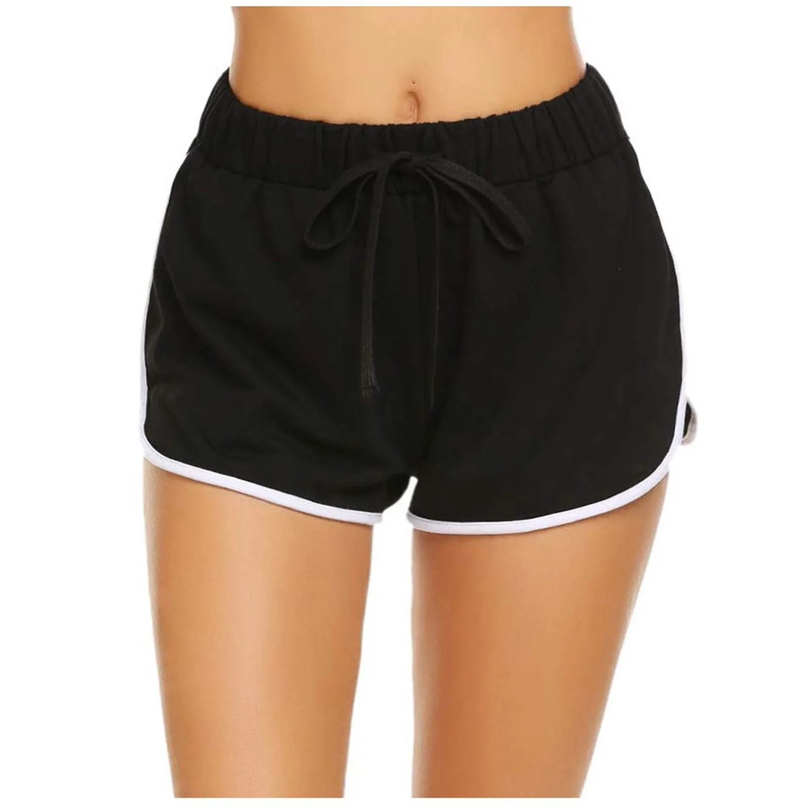 

Women shorts High Waist Sports Short For Women's Pants Bandage Elastic Waist Casual Short Pants Loungewear Spodenki Damskie