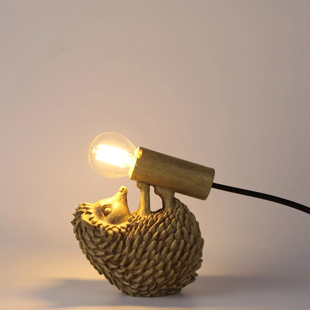 

Cute hedgehog LED night light bedroom living room desktop atmospheric light children's gift night light decorations