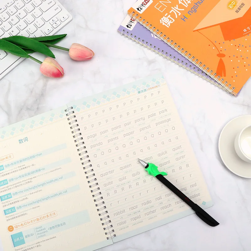 

3pcs Hengshui Writing Italians English Calligraphy Copybook for Adult Children Exercises Calligraphy Practice Book libros