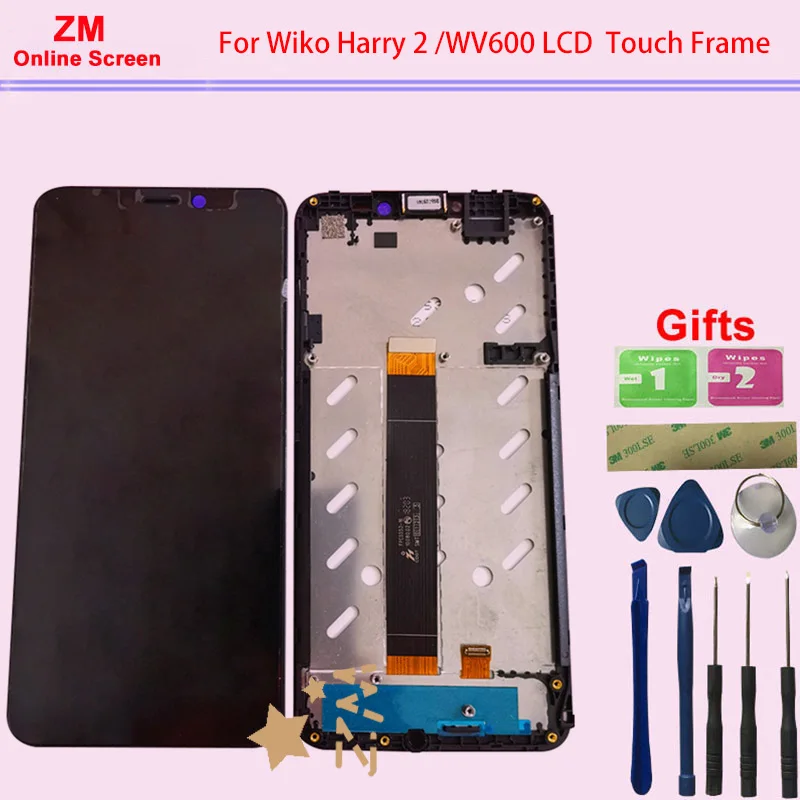 RYKKZ для Wiko Harry 2 WV600 ЖК-дисплей с сенсорным цифровой экран в сборе Замена
