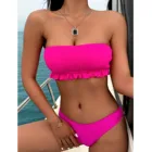 Сексуальное бикини бандо бикини, купальник для женщин, пуш-ап, бикини, набор, сексуальный купальный костюм с высокой талией Раздельные купальники купальник высокого качества