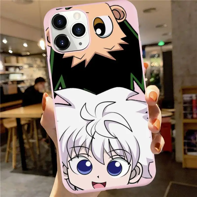 

Gon Killua HUNTER x HUNTER HxH Phone Case Candy Color for iPhone 6 7 8 11 12 s mini pro X XS XR MAX Plus