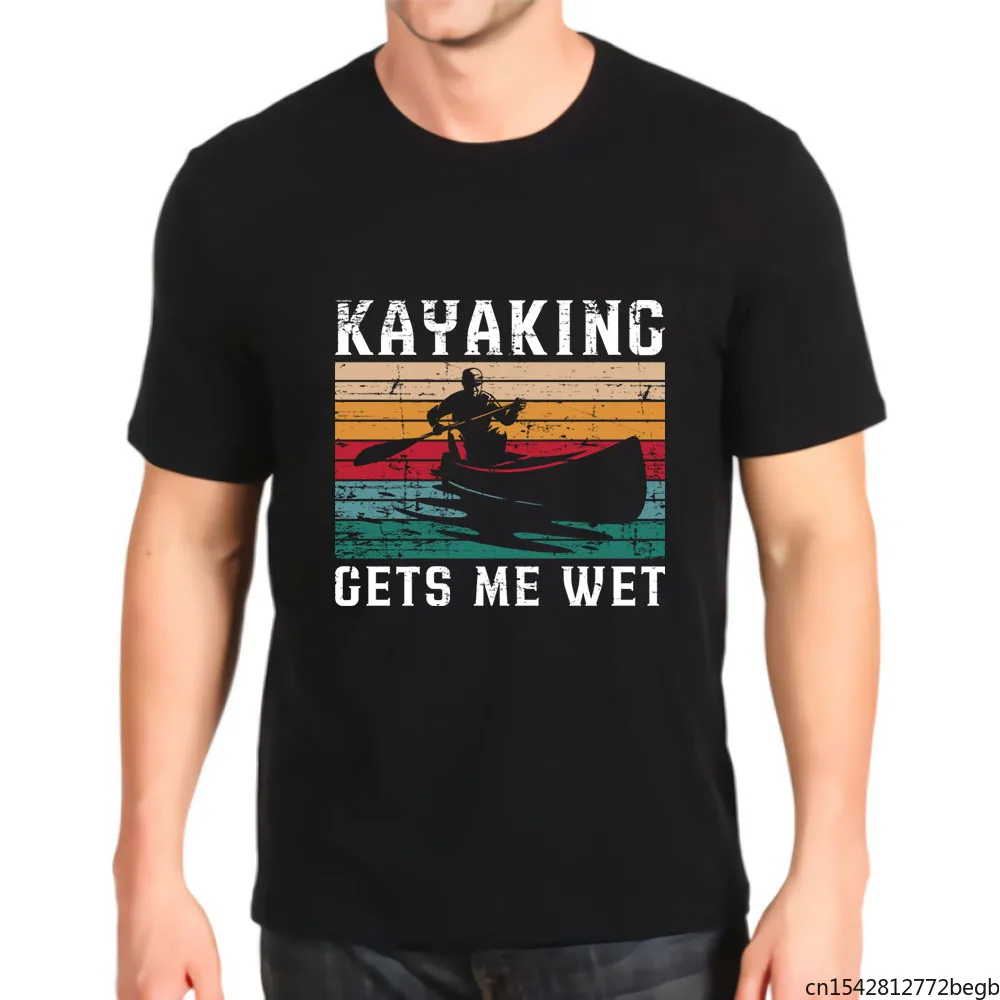 

Мужская футболка для каякинга с надписью «Get Me Wet»