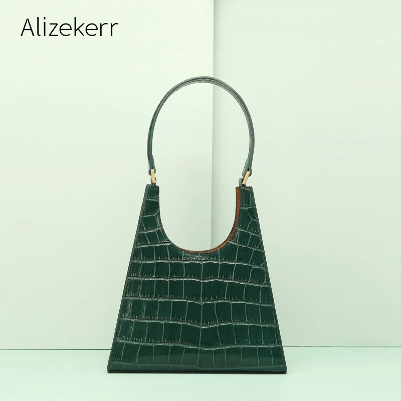 Женская трапециевидная сумка через плечо из натуральной кожи Роскошный Ретро