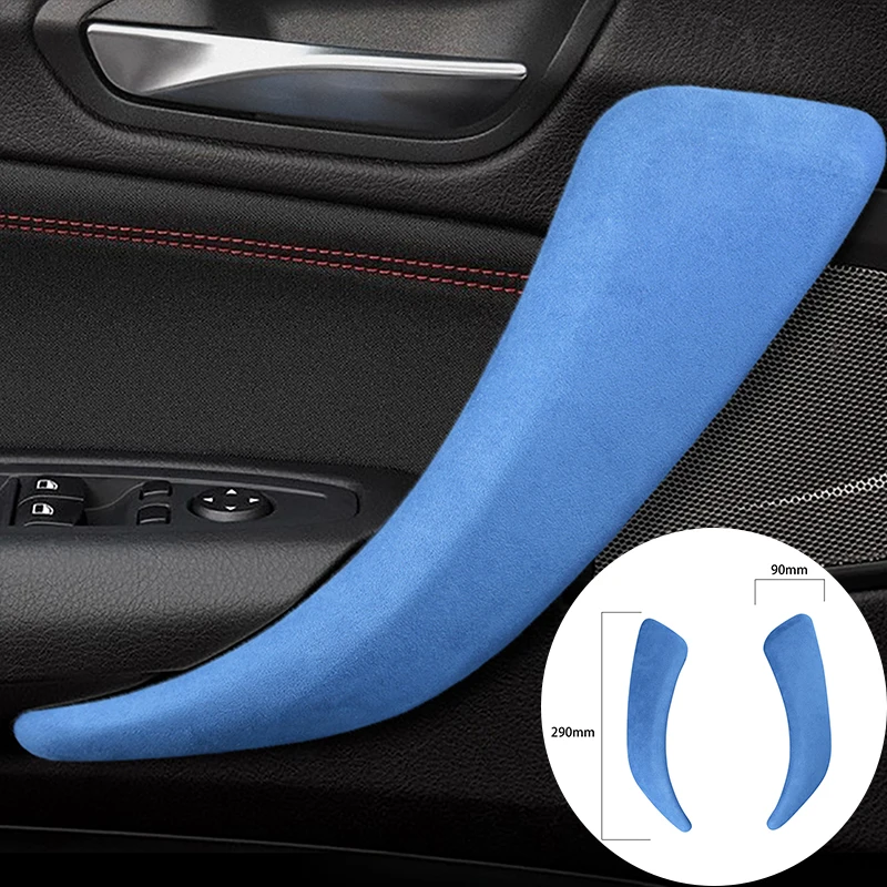 

Крышка для ручек внутренней двери автомобиля для BMW F20 F21 F22 F23 2012-2019 1 серия 2 серия Алькантара замшевая оболочка отделка стикер аксессуары