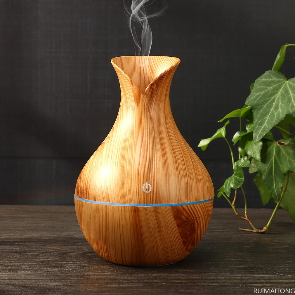 

USB Nano Large Spray Creative Small Vase Humidifier 130ML Ultrasonic Air Humidifier Aroma Essential Oil Diffuser Household Car