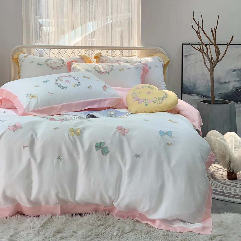 Комплект постельных принадлежностей для девочек 2020 постельное белье из tencel с