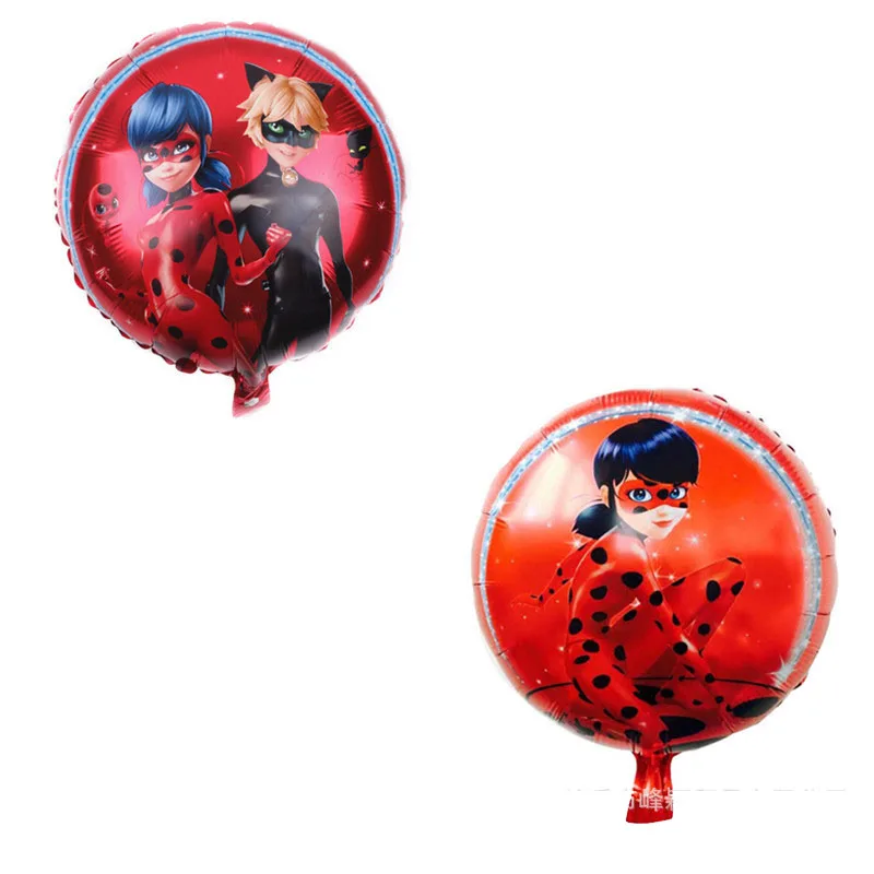 New 18 &quotround aluminum film balloon single ladybug girl double | Дом и сад