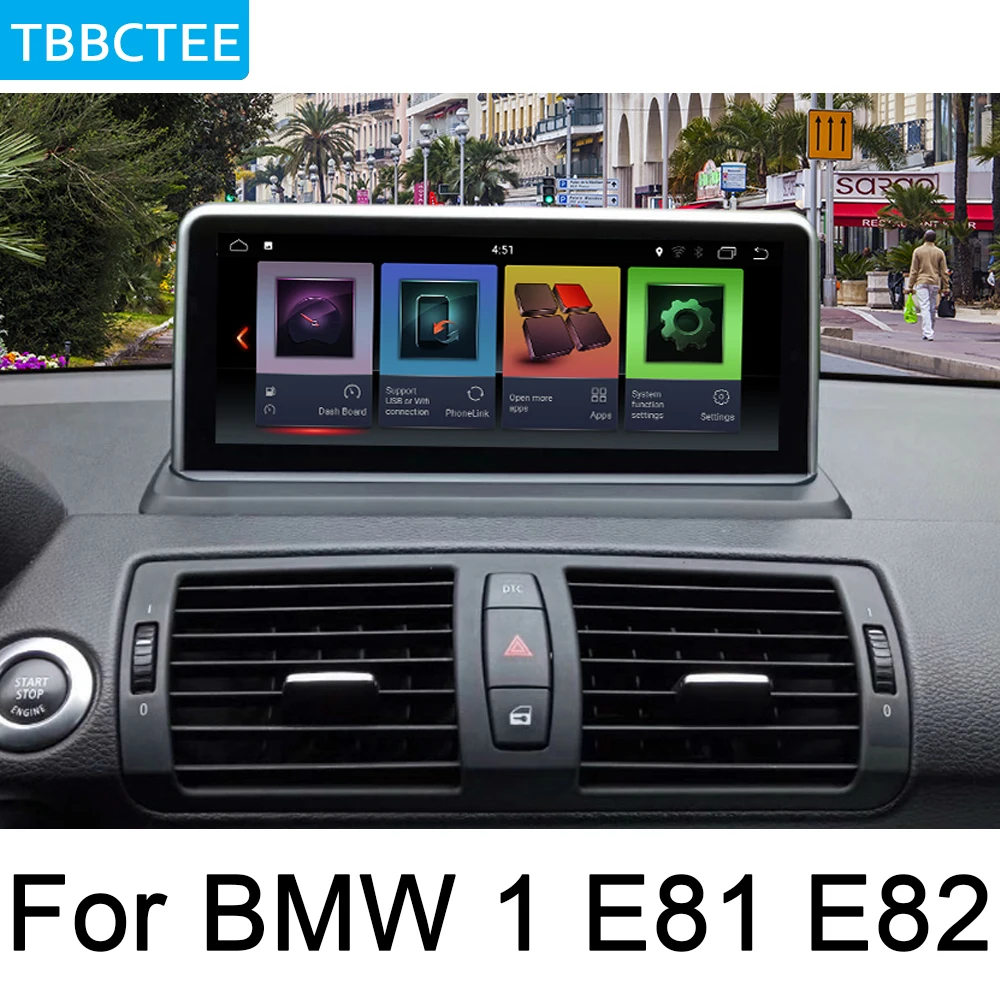 Для BMW 1 E81 E82 2005 2006 2007 2008 2009 2010 2011 2012 Android автомобильный мультимедийный Радио Видео