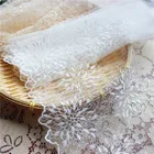 Кружевная ткань для рукоделия, 3 ярдапартия, одежда аксессуары для шитья, 30 см, ширина белого и бежевого цветов