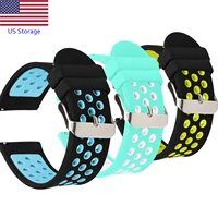 3 18mm universal watch band quick release silicone replacement strap round hole metal buckle ready stock in us fast shipping
