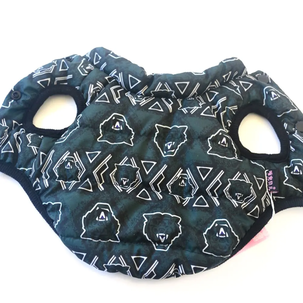 Осенне зимний теплый жилет для домашних питомцев пальто маленьких и средних