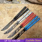 Охотничий нож с черным лезвием и алюминиевой ручкой