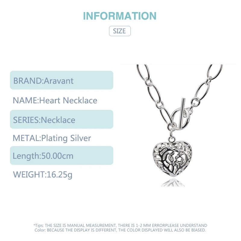925 Серебряное пустое сердце ожерелья цепи женщин кулон ожерелье ювелирные