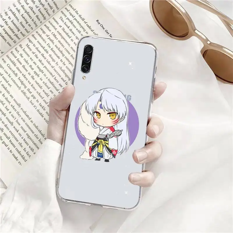 

Anime InuYasha Phone Case Transparent For Samsung Galaxy A71 A21s S8 S9 S10 plus note 20 ultra