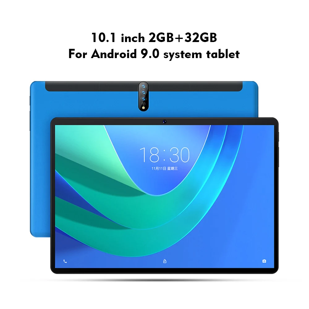 

10.1 Inch Android 9.0 Tablet PC 2GB+32GB TMK6753 Octa Core CPU IPS 1280*800 Laptop PC Support BT 4.2 WiFi Dual SIM Card Tablet