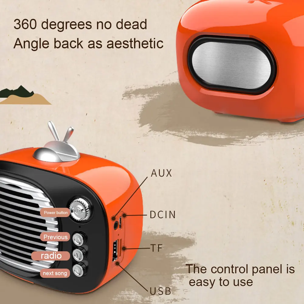 Автомобильный мультимедийный проигрыватель X7 портативный мини Ретро ТВ Bluetooth