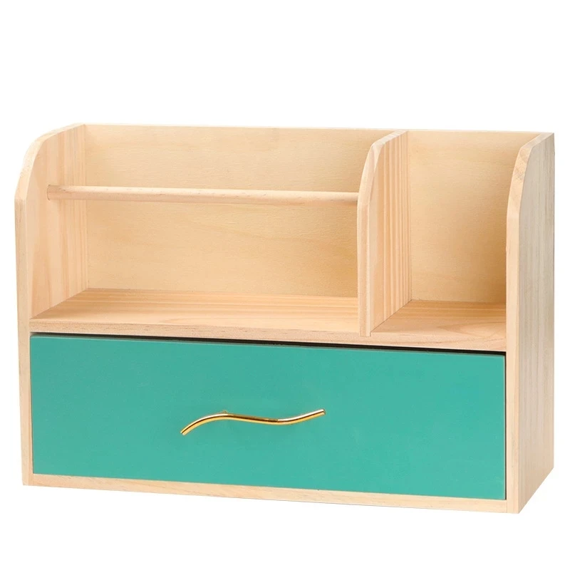 

Luxury Wooden Storage Box Cosmetic Jewelry Organizer Multifunctional Desktop Storage Casket Home Sundry Organiser