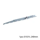 Полотно для сабельной пилы 5TPI S1531L для обработки фанеры, пластика, ДСП, дерева, ПВХ, древесно-волокнистой плиты, для резки деревообработки, электроинструмент