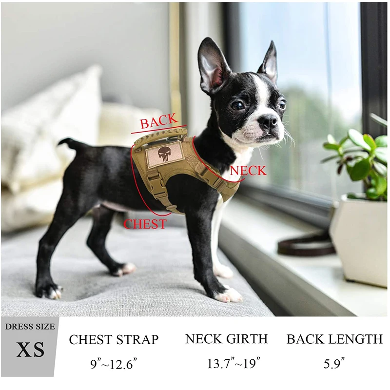

Adjustable Pet Dog Harness Vest With Handle Training Harness For Small Dogs Cat Outdoor Walking Vest Military Cat Vest Harness