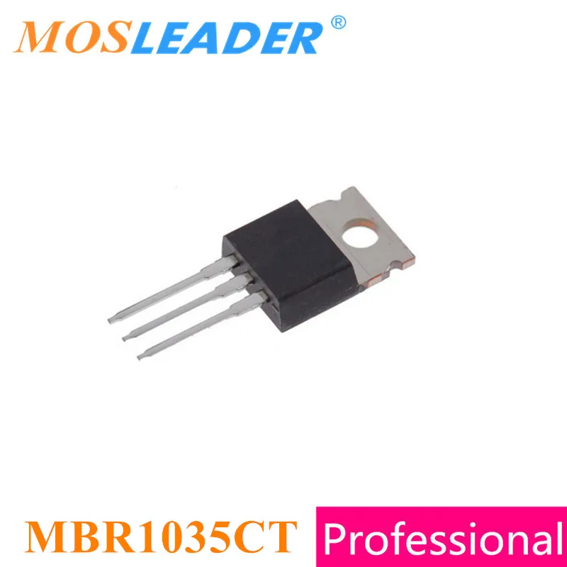 

Mosleader, 50 шт в наборе, MBR1035CT TO220 TO220-2 MBR1035 MBR1035 китайский резинковый шланг высокого качества