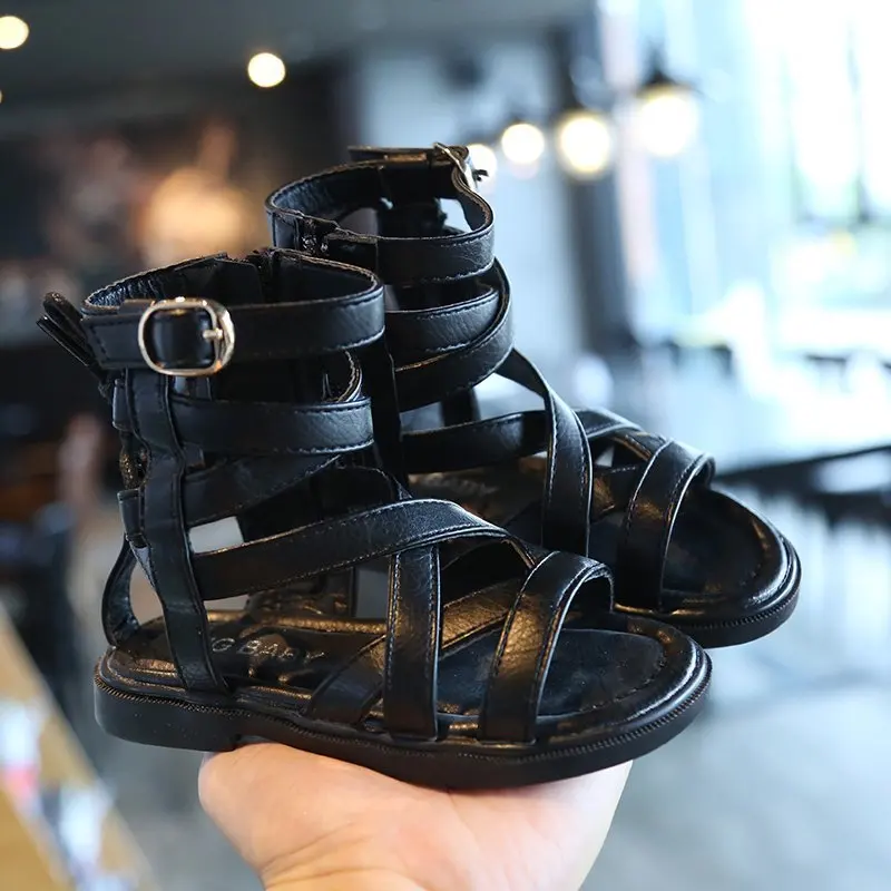 Новинка лета 2020 детская обувь в римском стиле сандалии для девочек с мягкой