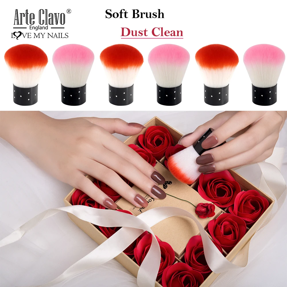 Щетка для чистки ногтей мягкая щетка удаления пыли кисть акрилового УФ геля