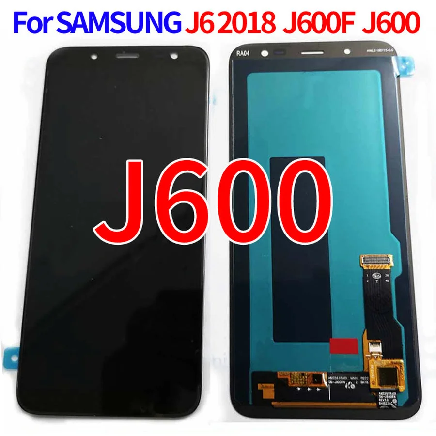 

5,6 ''OLED ЖК-дисплей с сенсорным экраном в сборе, запасные части для Samsung Galaxy J6 2018 J600F J600 J600G