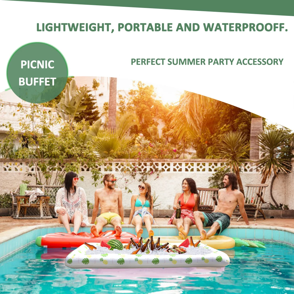 А надувной бар обслуживания салат буфет охладитель льда напиток для пикника стол
