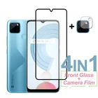 Защитное стекло с полным покрытием для Realme C21Y C21, ударопрочное, HD, Защитная пленка для объектива камеры Realme C21 C21Y