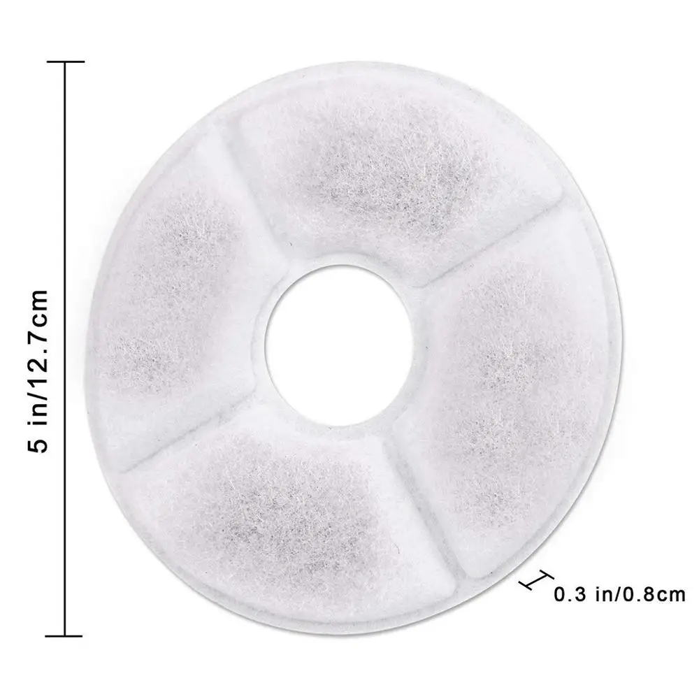 

12/6PCS Activated Carbon Filter For Automatic Cat Dog Fountain Water Feeder Replacement Drinking Machine Filter Core Accessories