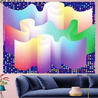 geometric ripple hippie wall hanging structure macrame tapestries hippie psychedelic wall carpet hanging yoga mat home decor