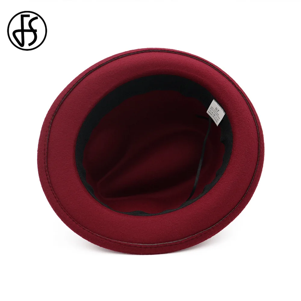 Фетровая шляпа в стиле джаз FS шерстяная фетровая для мужчин и женщин винтажная