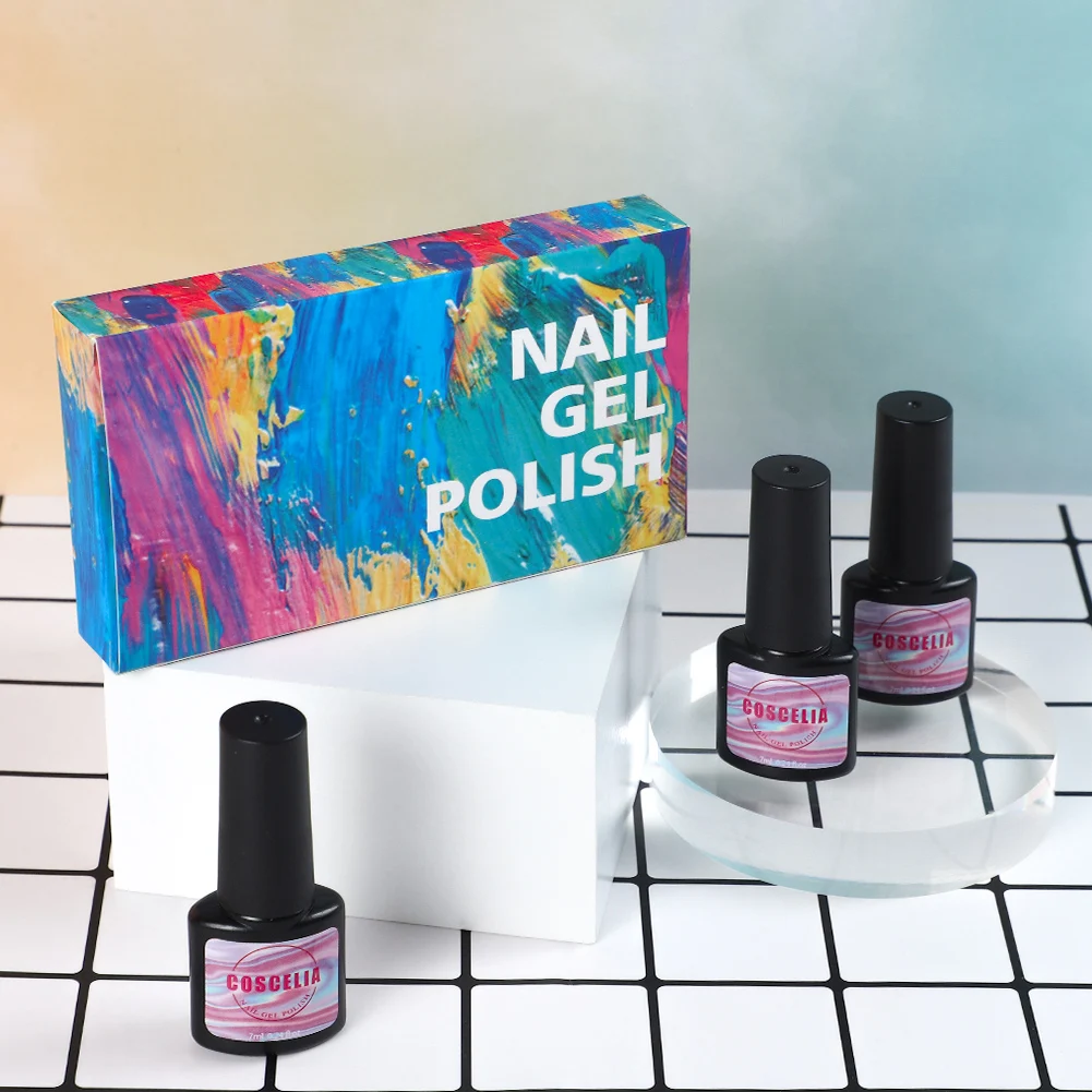 COSCELIA 7 мл Гель лак эмаль для ногтей все маникюра полупостоянные наборы основа