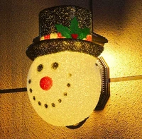 christmas snowman decoration lampshade door hanging snowman head lampshade door hanging christmas outdoor porch ornaments