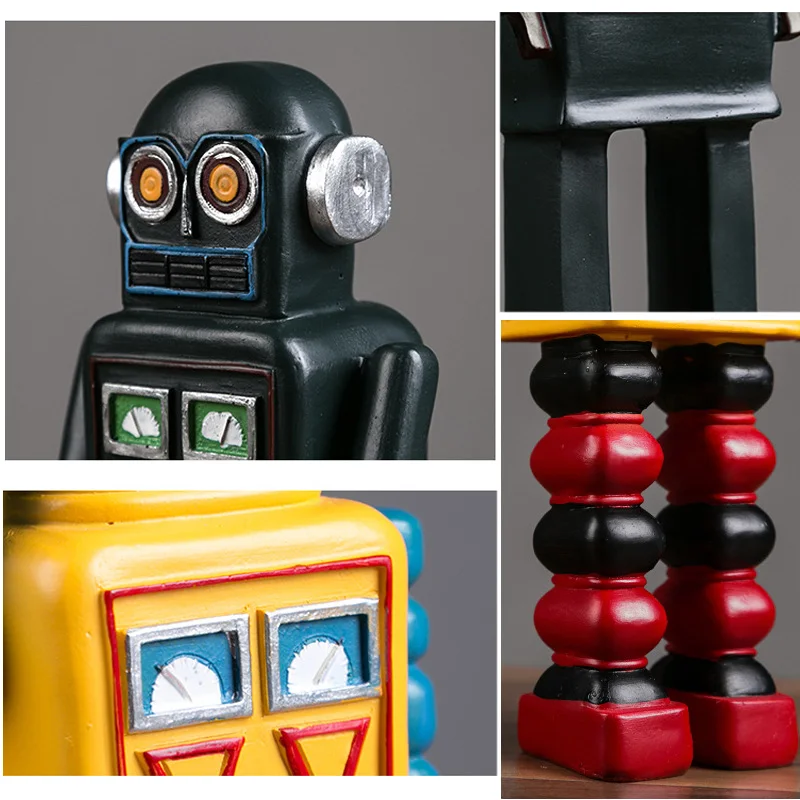 Ремесла ручной работы для украшения дома аксессуары ретро робот миниатюрная