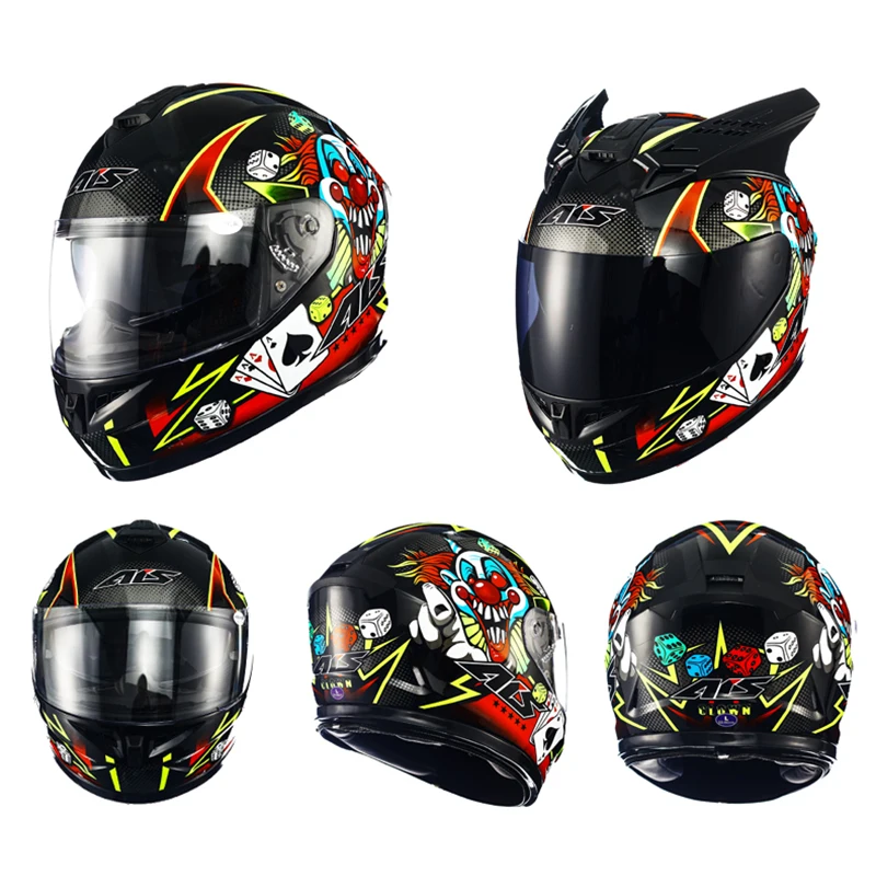 Мотоциклетный шлем с двойным козырьком модульная защита для лица|Шлемы| |