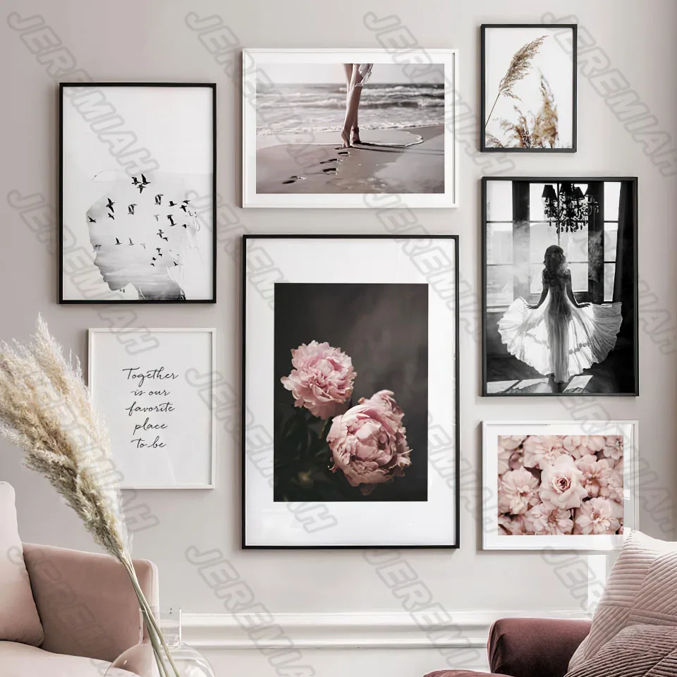 

Dandelion Character Mountains and Rivers Succulent Poster Nordic Style Wall Art Canvas Print Painting Modern Living Room Decorat