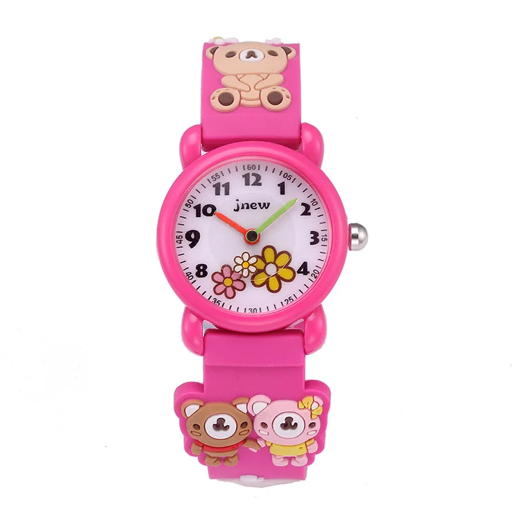 

TV1 Children's cartoon watch waterproof quartz silicone watch pupil girl boy children watch 3D silicone strap