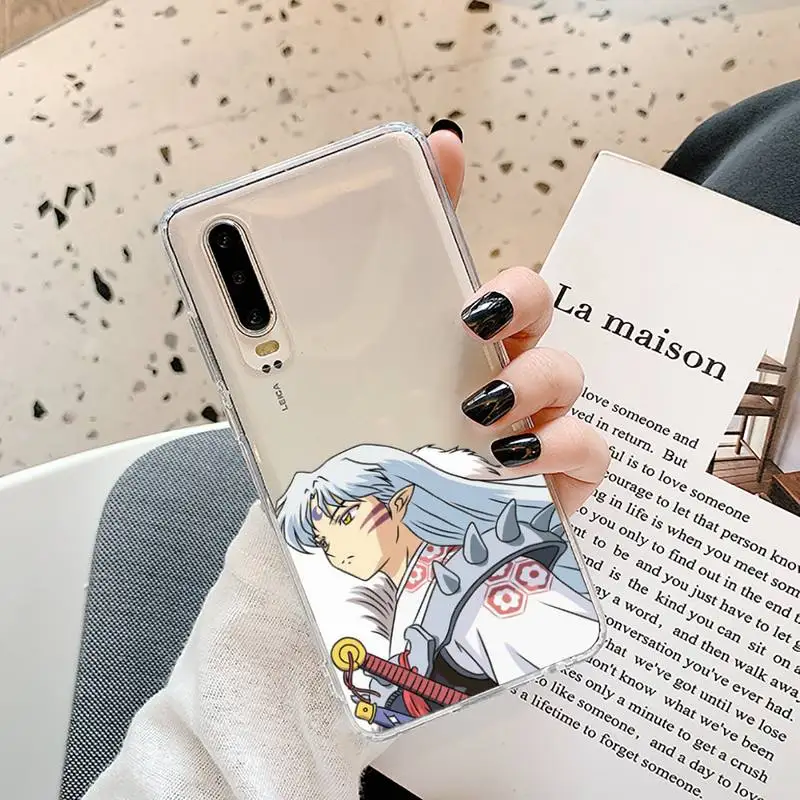 

Anime Inuyasha Phone Cases Transparent for Samsung A71 S9 10 20 HUAWEI p30 40 honor 10i 8x xiaomi note 8 Pro 10t 11